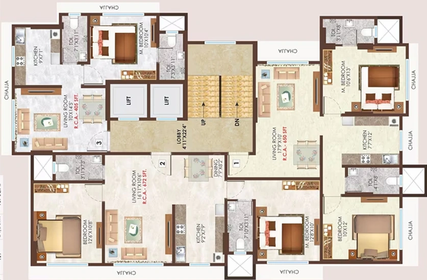 Floor Plan of Bali Divine in Goregaon West, Mumbai - Image 157194