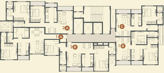 Floor Plan of NDW Optima in Andheri East, Mumbai - Image 157071