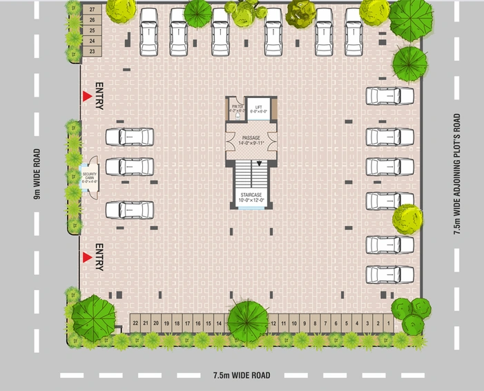 Master Plan of Praher Antriksh Trinity in Vasna Road, Vadodara - Image 94267