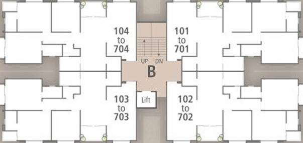 Floor Plan of Shivam Swarnim Sapphire in Bhayli Road, Vadodara - Image 94216