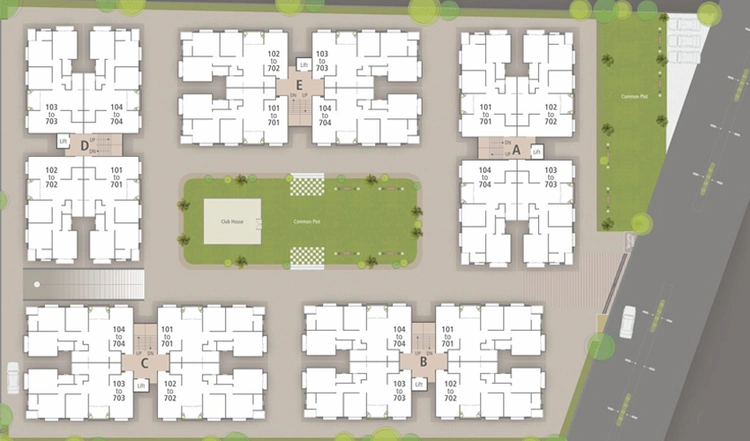 Master Plan of Shivam Swarnim Sapphire in Bhayli Road, Vadodara - Image 94217