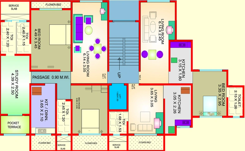 Floor Plan of Mudassar Blue Moon Annexe in Santacruz East, Mumbai - Image 155837