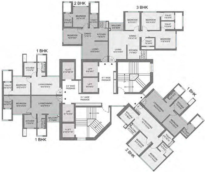 Floor Plan of Shapoorji Mumbai Dreams in Mulund West, Mumbai - Image 155706