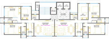 Floor Plan of L Nagpal Bhagirathi Sadan in Khar West, Mumbai - Image 155407