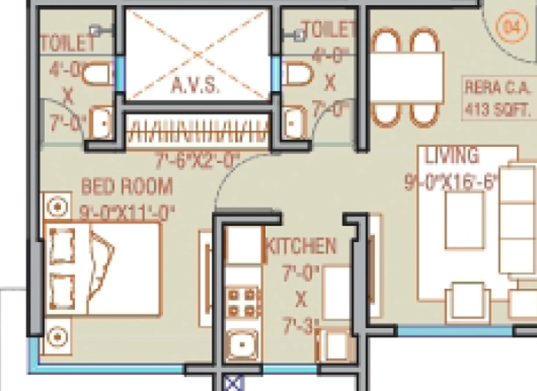 1 BHK Flat in Sigma Navrang Crystal in Goregaon West, Mumbai - Image 811885