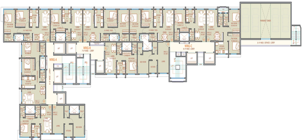 Floor Plan of Sigma Navrang Crystal in Goregaon West, Mumbai - Image 155397