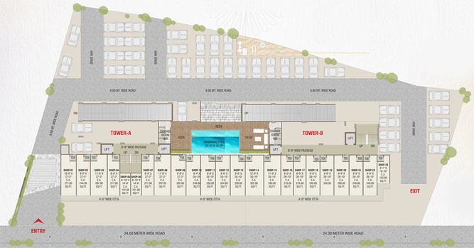 Master Plan of Shree Sanidhya Aster in Bill, Vadodara - Image 94235