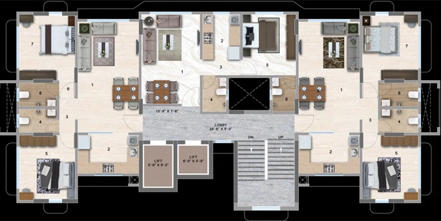 Floor Plan of Horizon Shloka in Mulund West, Mumbai - Image 155371