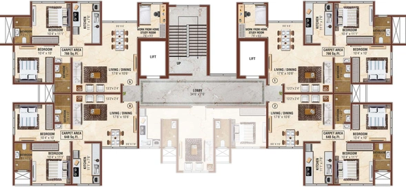 Floor Plan of Manisha Prime in Mulund East, Mumbai - Image 155254
