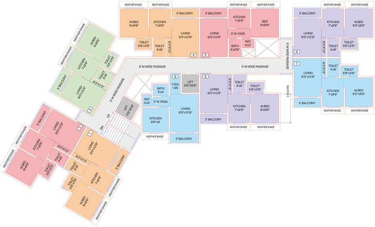 Floor Plan of Shreeram Complex in Saphale West, Palghar - Image 94569