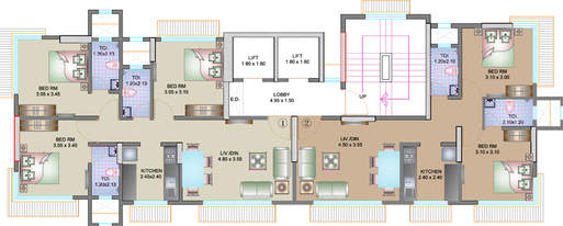 Floor Plan of Prabhav Arisha in Chembur West, Mumbai - Image 155059