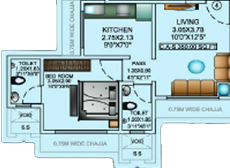 1 BHK Flat in Jaliyan Heights in Goregaon East, Mumbai - Image 811767