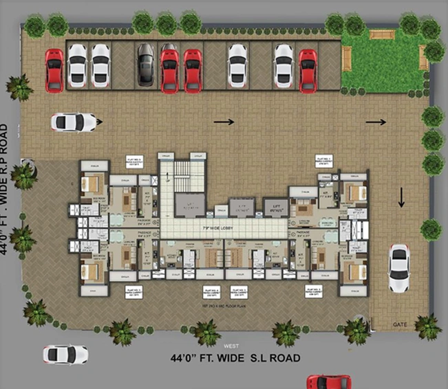Master Plan of Marigold Aangan in Mulund West, Mumbai - Image 154814