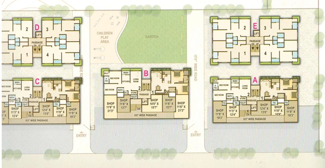 Master Plan of Shubham Residency in Godadara, Surat - Image 94547