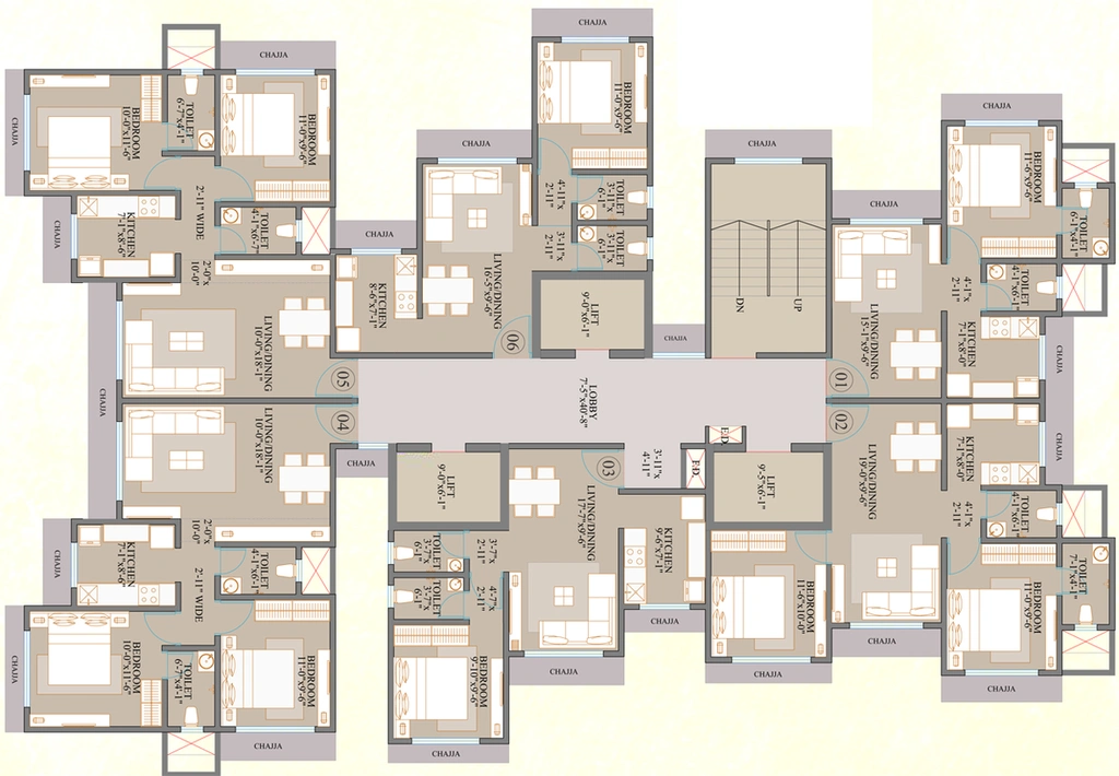 Floor Plan of Chitalia Jaykant Bliss in Borivali West, Mumbai - Image 154753