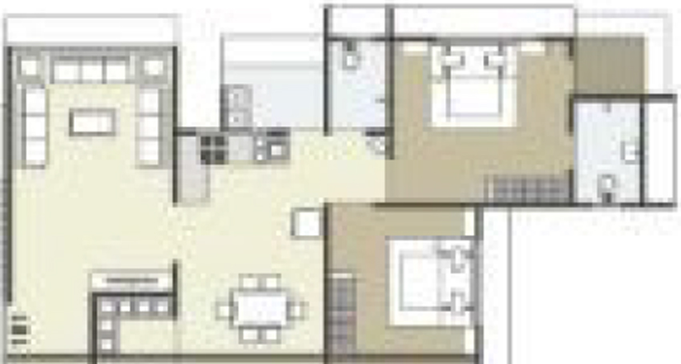 2 BHK Flat in Shraddha Shashwat Residency in Udhana Darwaja, Surat - Image 667375