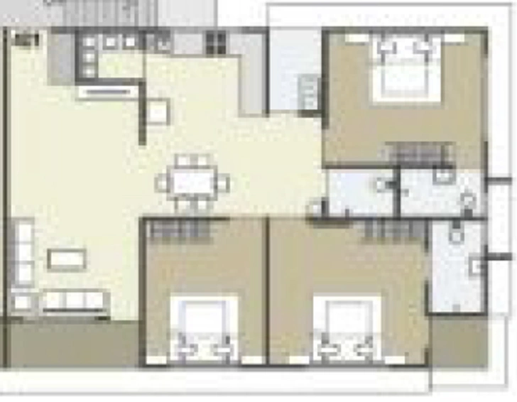3 BHK Flat in Shraddha Shashwat Residency in Udhana Darwaja, Surat - Image 667376
