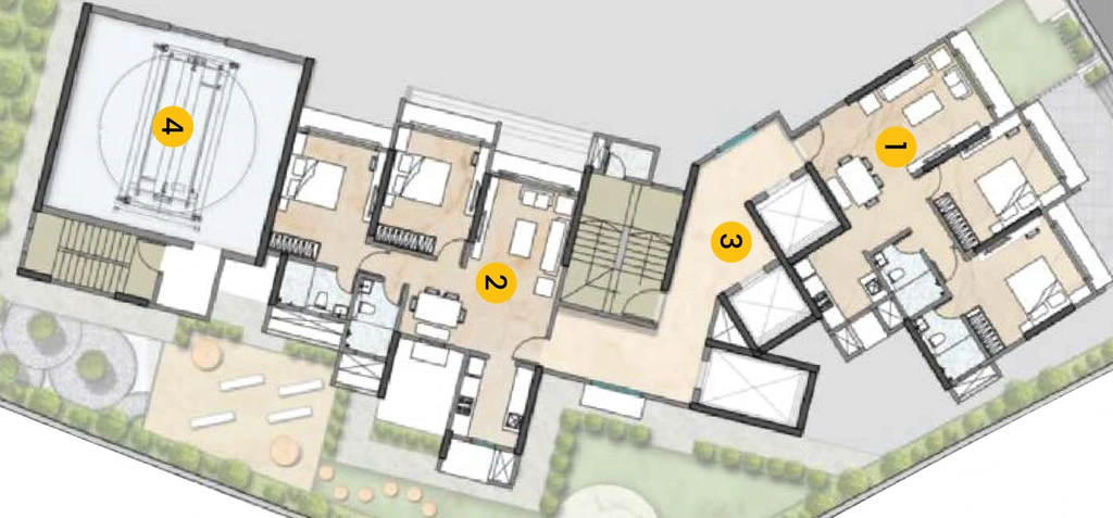 Floor Plan of Rajadhiraj Mansion 835 in Dadar West, Mumbai - Image 154487