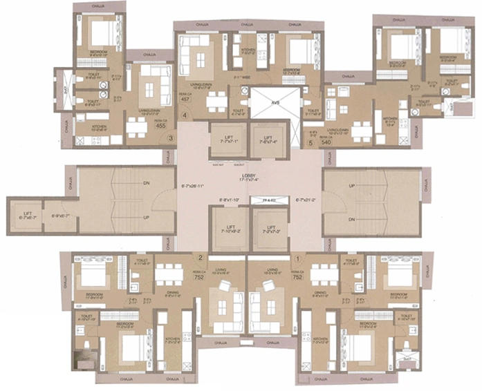 Floor Plan of New Sailee Heritage in Kandivali West, Mumbai - Image 154289