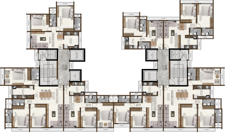 Floor Plan of PCPL Kaveri in Malad West, Mumbai - Image 153691