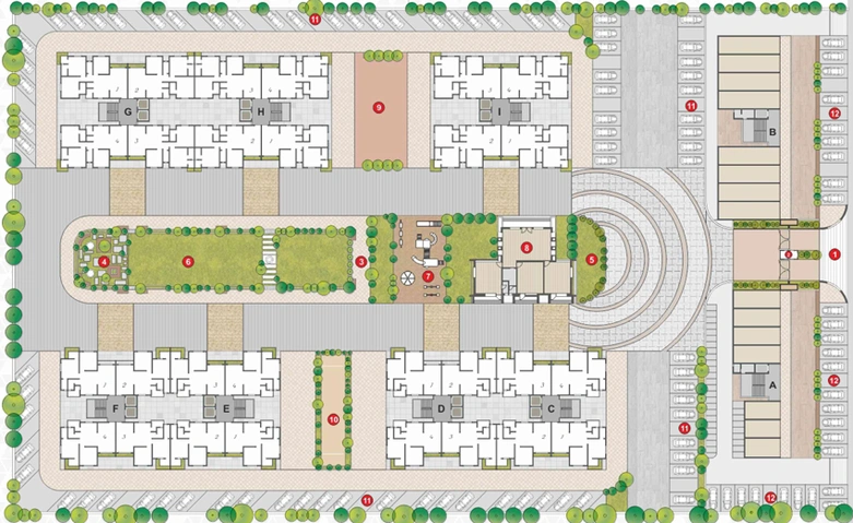Master Plan of Ambika Heaven in Dindoli, Surat - Image 94589