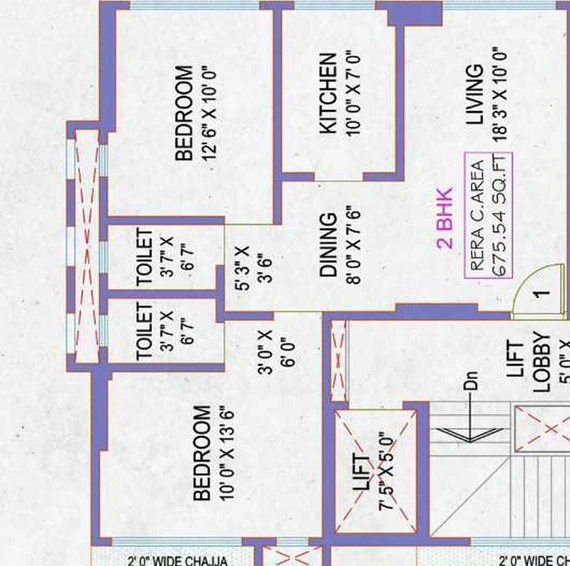 2 BHK Flat in Viiaan Vishwas Niketan in Andheri East, Mumbai - Image 811348