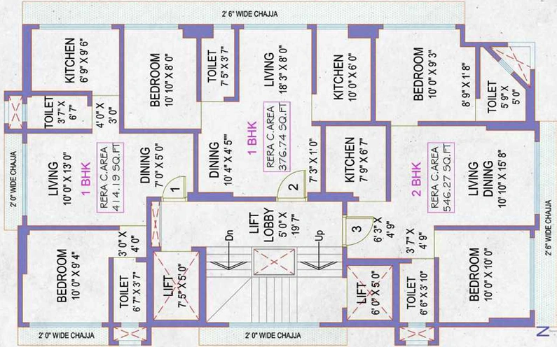 Floor Plan of Viiaan Vishwas Niketan in Andheri East, Mumbai - Image 153562