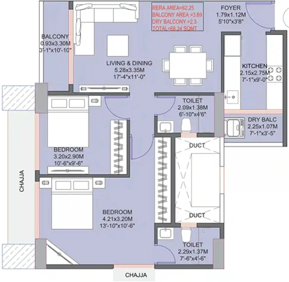 2 BHK Flat in Inspira Aura in Borivali West, Mumbai - Image 811344