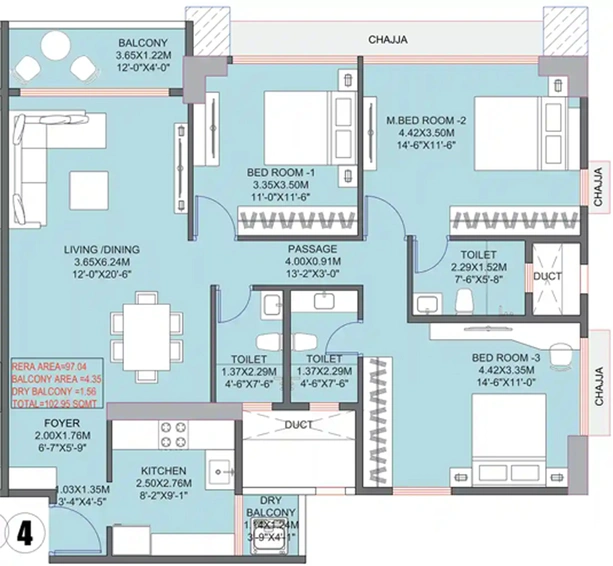 3 BHK Flat in Inspira Aura in Borivali West, Mumbai - Image 811345