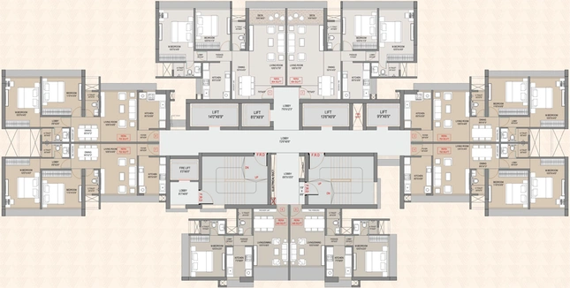 Floor Plan of Vidisha Shreyaan Heights in Kandivali West, Mumbai - Image 153401