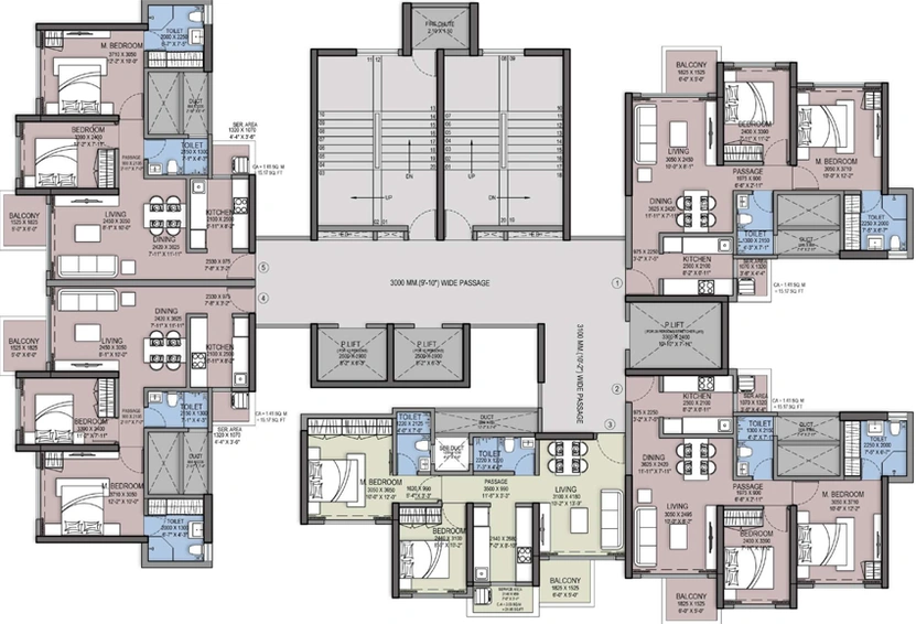 Floor Plan of Shraddha Park City in Borivali East, Mumbai - Image 150809
