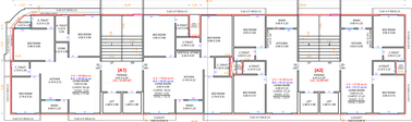 Floor Plan of Jyot Sanctum Homes in Uttran, Surat - Image 94648