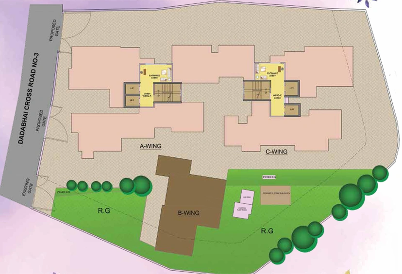 Master Plan of GM Chandan Wisteria in Vile Parle West, Mumbai - Image 151131
