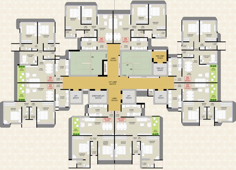 Floor Plan of DGS Sheetal Infinity in Goregaon East, Mumbai - Image 150900