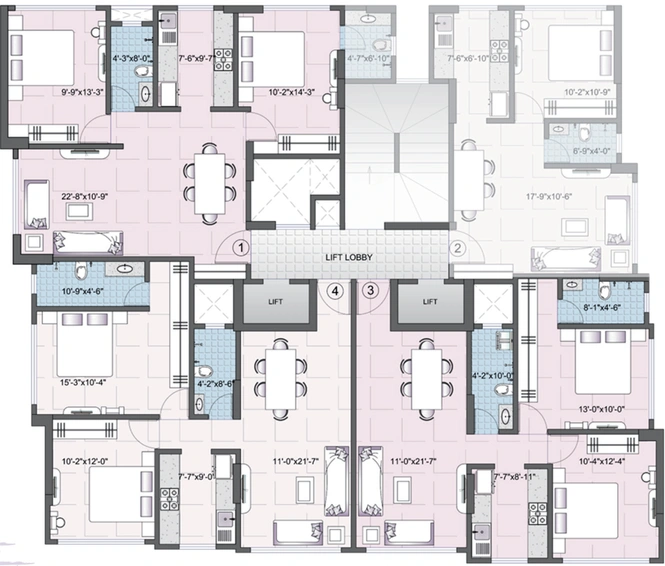Floor Plan of Zodiac Anjaneshwar in Vile Parle East, Mumbai - Image 150957