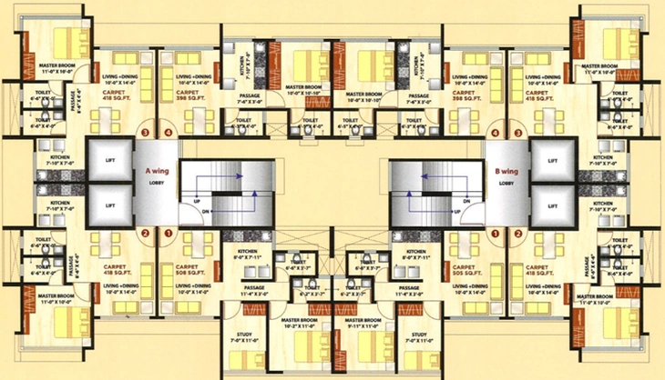 Floor Plan of Sanghvi One in Ghatkopar West, Mumbai - Image 150511