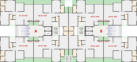 Floor Plan of Karm Infinity Homes in Nava Naroda, Ahmedabad - Image 94827