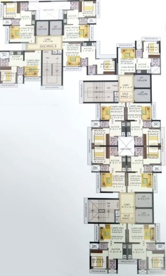 Floor Plan of Shraddha Nipun Galaxy in Bhandup West, Mumbai - Image 150235