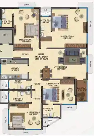 4 BHK Flat in Sandu Vasudeo Bhuvan in Chembur East, Mumbai - Image 810116