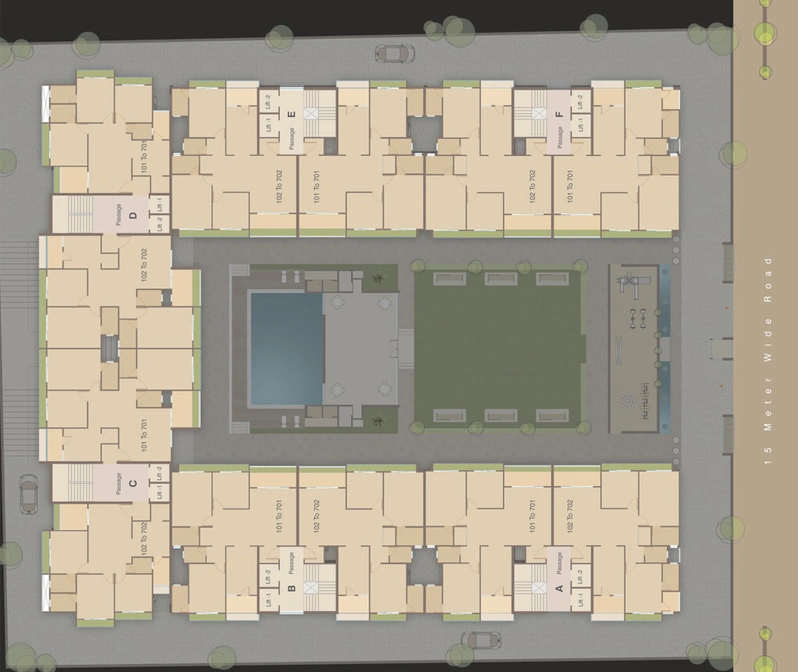 Master Plan of Shree Two in Bhayli Road, Vadodara - Image 94700