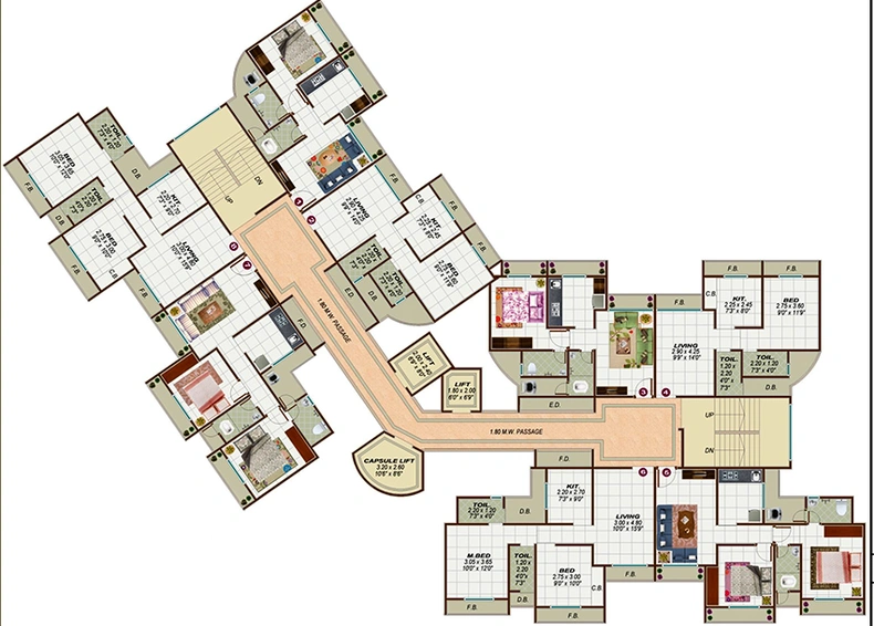 Floor Plan of Laabh White House in Thane West, Thane - Image 172456