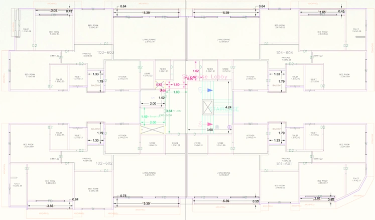 Floor Plan of Rajput Somnath Riviera in Sama Savli Road, Vadodara - Image 94745