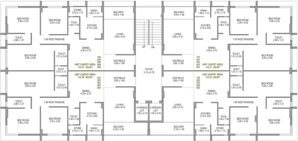 Floor Plan of Samarpaye Sanatan Sarathi in Paldi, Ahmedabad - Image 94843