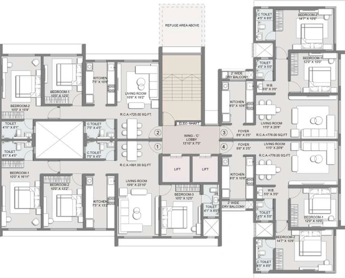 Floor Plan of Shree Sai Shankar in Ghatkopar East, Mumbai - Image 149812