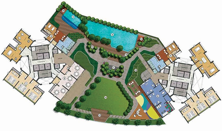 Master Plan of Kalpataru Primera in Kolshet Road, Thane - Image 169010