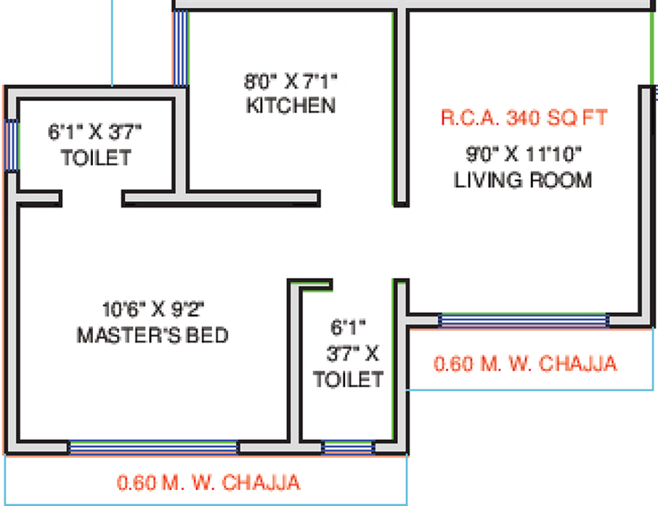 1 BHK Flat in Navkarmik Shiv Palace in Malad East, Mumbai - Image 810098