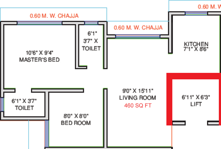 2 BHK Flat in Navkarmik Shiv Palace in Malad East, Mumbai - Image 810099