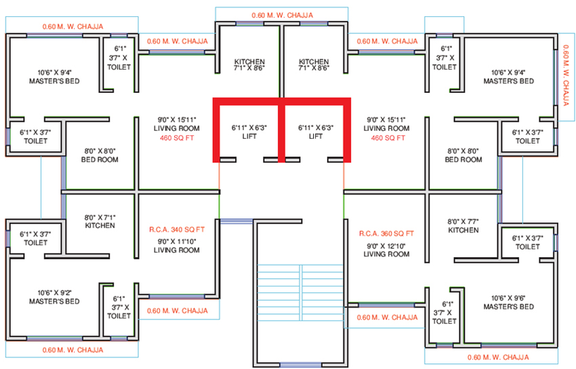 Floor Plan of Navkarmik Shiv Palace in Malad East, Mumbai - Image 149805