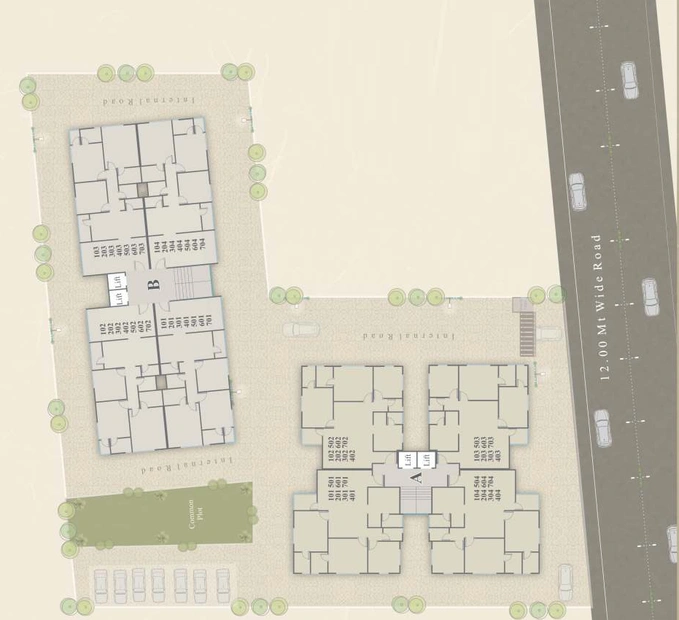 Master Plan of Sopan Heights in Sevasi, Vadodara - Image 94820