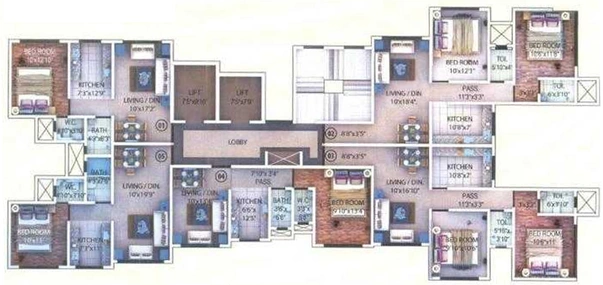 Floor Plan of Devtaa Codename Desire in Nahur, Mumbai - Image 149357